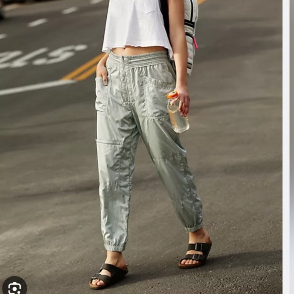 NWT Free People FP Movement Lined Athletic Sporty Joggers / Pants in Mint Green